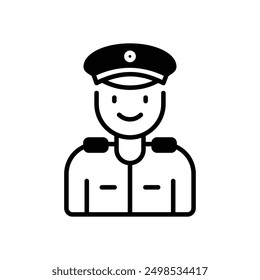 Policeman icon vector stock illustration