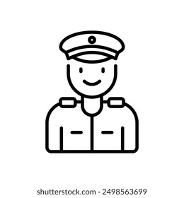 Policeman icon vector stock illustration