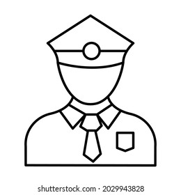 policeman Icon which can easily modify or edit 