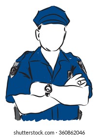 policeman illustration