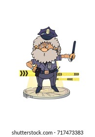 policeman on the road