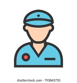 Policeman, police, hat