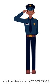 policeman profession avatar isolated icon