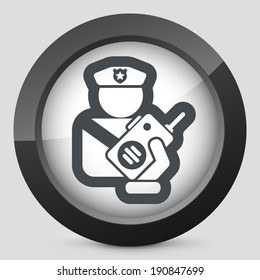 Policeman radio