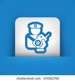 Policeman radio