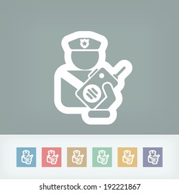 Policeman radio