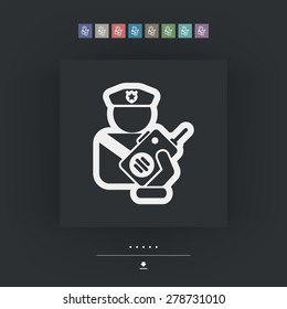 Policeman radio