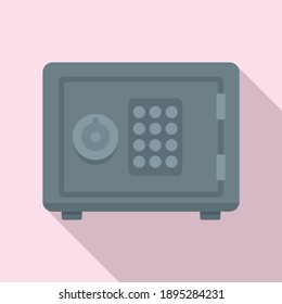 Policeman safe icon. Flat illustration of policeman safe vector icon for web design