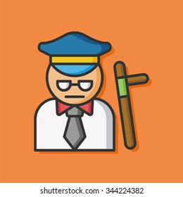 policeman security vector icon