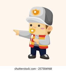 policeman theme elements