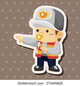 policeman theme elements