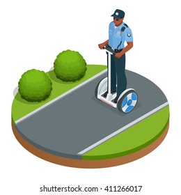 Policeman in uniform. 