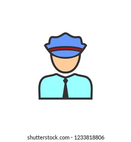 Policeman vector icon