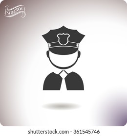 Policeman vector icon
