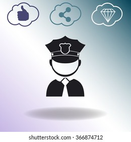 Policeman vector icon