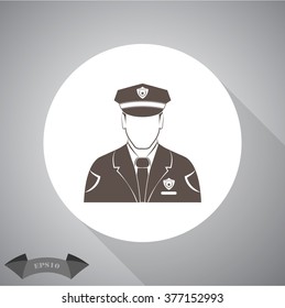 Policeman Vector icon