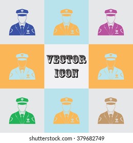 Policeman Vector icon