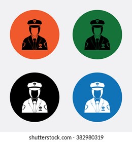 Policeman Vector icon