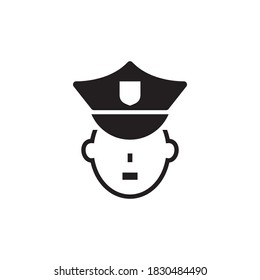 policeman vector icon design template