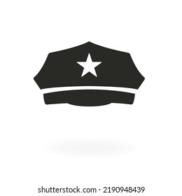 A policeman's cap. Vector illustration