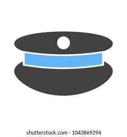 Policemans hat icon