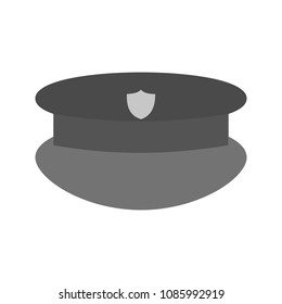 Policemans hat icon