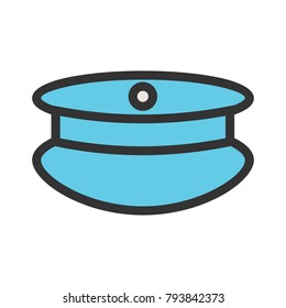 Policemans hat icon