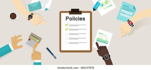 policies board company policy check list