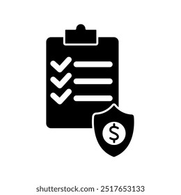 Icono de línea de concepto de directivas. Ilustración de elementos simples. diseño de símbolos de esquema de políticas.