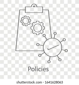 Policies icon concept. Creative idea design. Flat vector illustration for template, brochure or presentation.