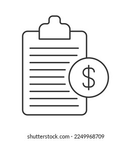 Policies vector icon. Line sign for mobile concept and web design. Symbol, logo illustration. Vector graphics
