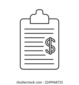 Policies vector icon. Line sign for mobile concept and web design. Symbol, logo illustration. Vector graphics