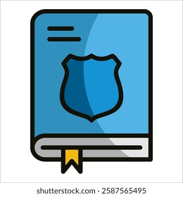 Policy Book Icon Element For Design