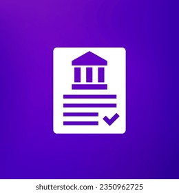 policy or compliance icon, vector