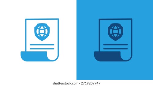 Policy Flat, mit hellem und dunklem Hintergrund