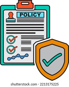 Policy Or Hr Policy For Human Resource Vector Illustration