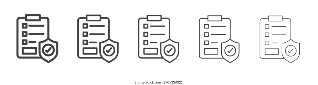 Diseño de iconos de políticas, logotipo, App, interfaz de usuario. Ilustración vectorial, EPS