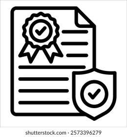 Policy Icon Element For Design