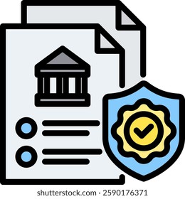 Policy Icon Element For Design
