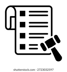 Icono de directiva Ilustración vectorial de estilo mixto