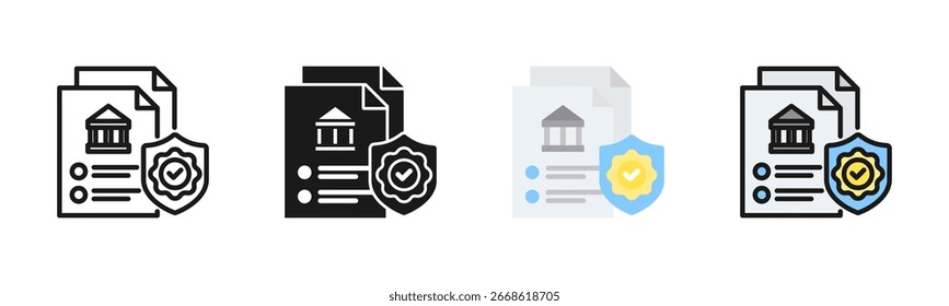 Pacote De Ícones De Diretiva Em Vários Estilos