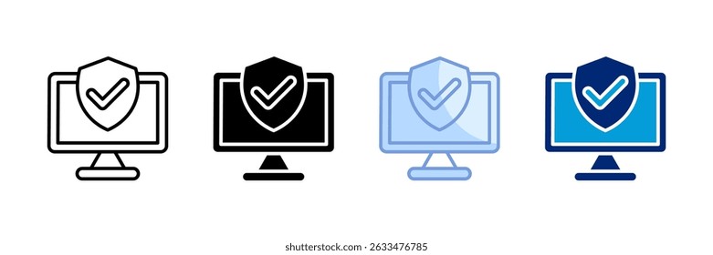 Policy Icon Set Multiple Style Collection