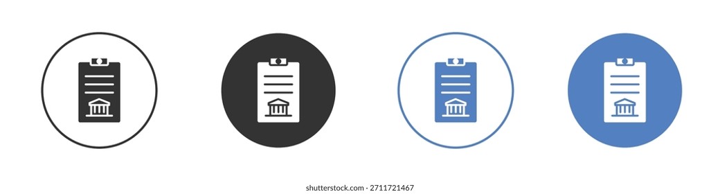 Icono de directiva Diseño de línea delgada. Gráfico de Vector. EPS 10
