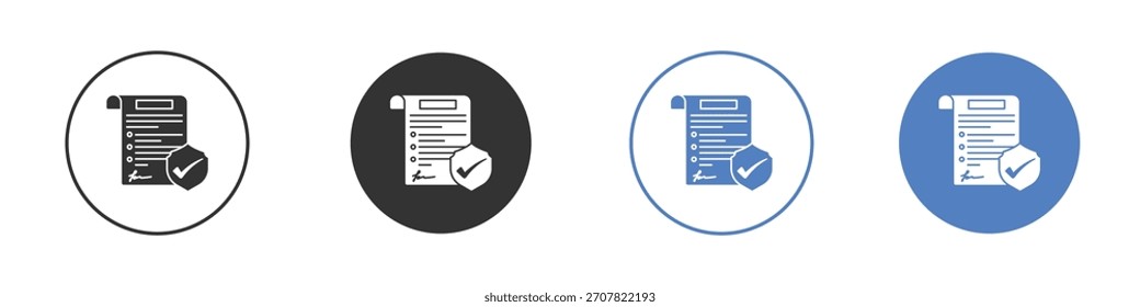 Policy icon vector art illustration. for mobile concept and web designs