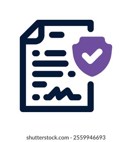policy icon. vector dual tone icon for your website, mobile, presentation, and logo design.