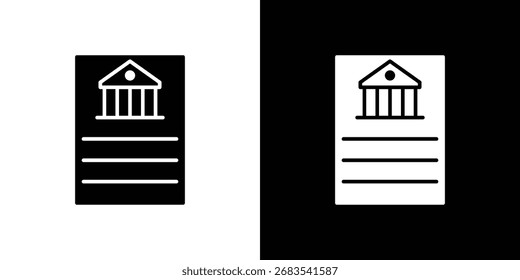 Policy icon vector graphics. Flat solid black vector set