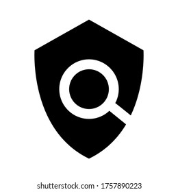 Policy icon vector isolated on white background.