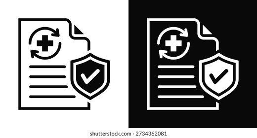 Hintergrundbild des Richtliniensymbols: weiß und schwarz