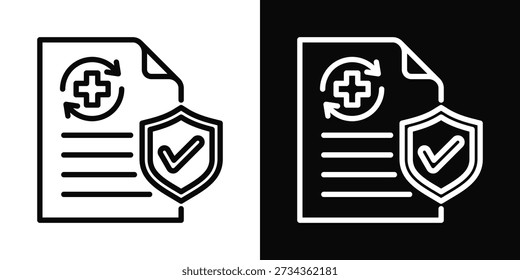 Hintergrundbild des Richtliniensymbols: weiß und schwarz
