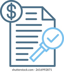 Policy Line Two Colour Icon